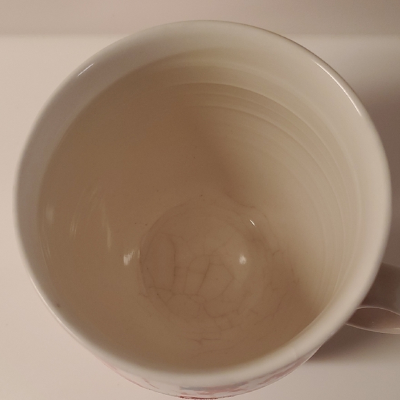 Anthropologie Homegrown Monogram 'L' coffee mug, featuring a red and white. - Picture 3 of 5